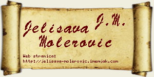 Jelisava Molerović vizit kartica